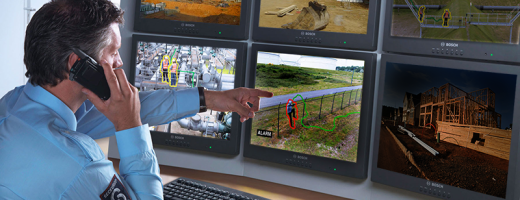 construction sites security guard monitoring
